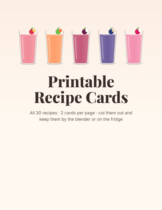 Printable recipe cards